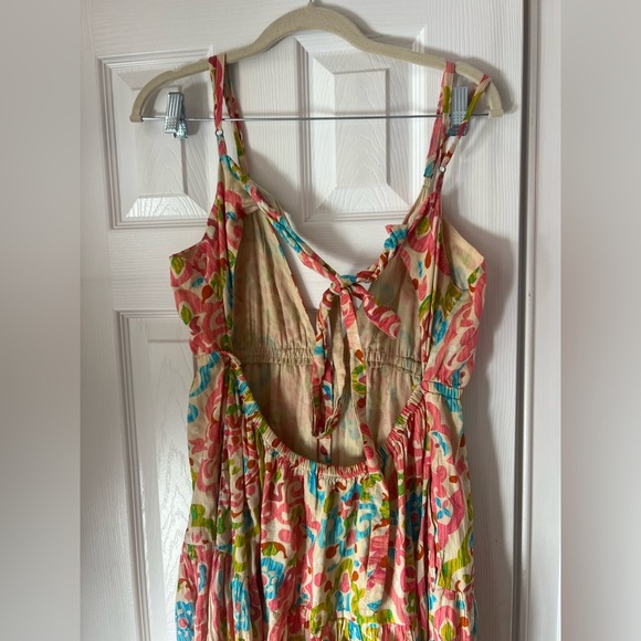 House of Harlow 1960’s Boho Maxi Dress with open back and tie - Picture 5 of 8